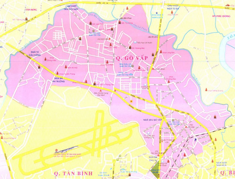Bản đồ hành chính quận Gò Vấp thành phố Hồ Chí Minh