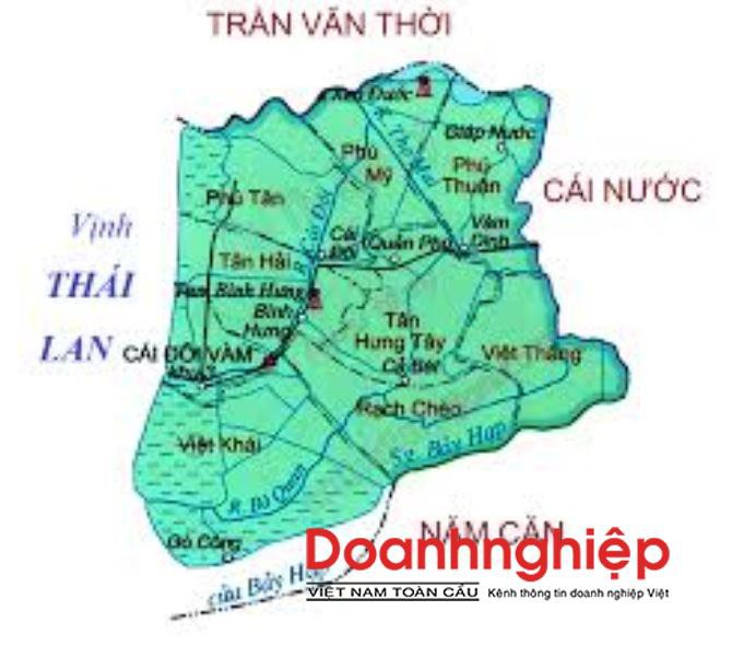 Bản đồ hành chính huyện Phú Tân