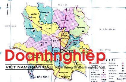 Bản đồ hành chính huyện Việt Yên