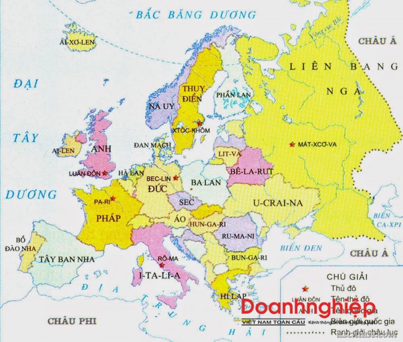 Tầm quan trọng của Bản đồ Châu Âu