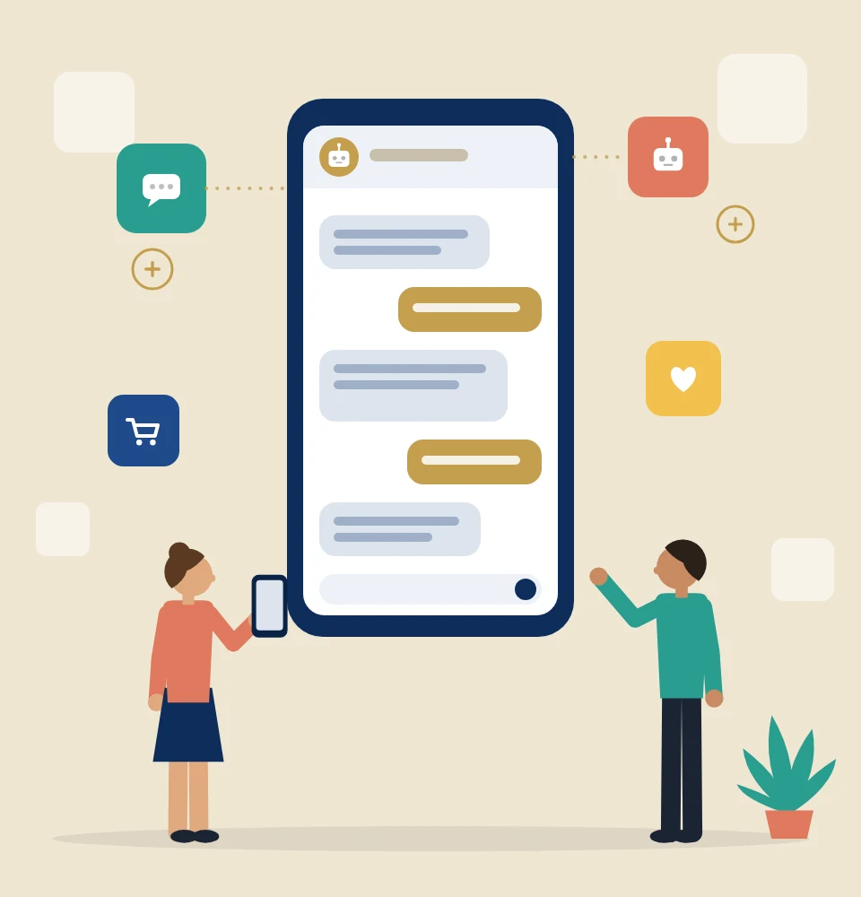 Minh họa chatbot AI tư vấn khách hàng